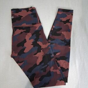 Lululemon Wunder Under High-Rise Tight 28" Heritage  Camo Smoky Red Night Sea  4